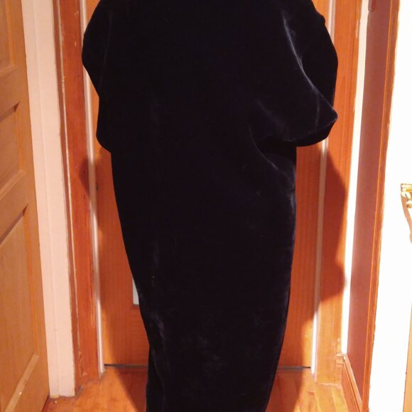 Donnybrook Faux Fur plush black long coat - Picture 2 of 5